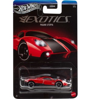 Метална количка Hot Wheels Silver Series - Exotics, 1:64, асортимент Метална количка Hot Wheels Silver Series - Exotics, 1:64, асортимент