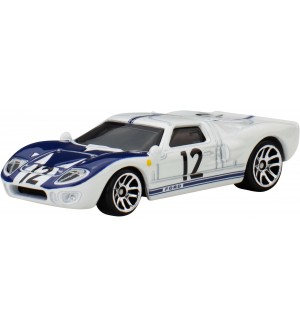 Метална количка Hot Wheels Silver Series - Ford GT 40, 1:64 