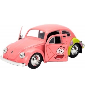 Метална количка Jada Toys - SpongeBob SquarePants 1959 VW Beetle, Patrick, 1:32