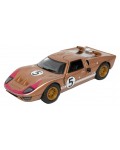 Метална количка Kinsmart - 1966 Ford GT40 MКII, 1:32, кафява
