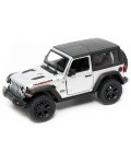 Метална количка Kinsmart - 2018 Jeep Wrangler, Hard Top, 1:34, светлосива