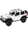 Метална количка Kinsmart - 2018 Jeep Wrangler Open Top, 1:34, бяла