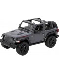 Метална количка Kinsmart - 2018 Jeep Wrangler Open Top, 1:34, графит
