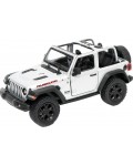 Метална количка Kinsmart - 2018 Jeep Wrangler Open Top, 1:34, светлосива