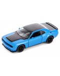 Метална количка Kinsmart - 2023 Dodge Challenger SRT Demon 170, 1:36, синя