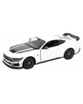 Метална количка Kinsmart - 2024 Ford Mustang Dark Horse, 1:38, бяла