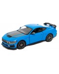 Метална количка Kinsmart - 2024 Ford Mustang Dark Horse, 1:38, синя