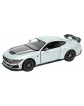 Метална количка Kinsmart - 2024 Ford Mustang Dark Horse, 1:38, светлосиня