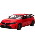 Метална количка Kinsmart - 2024 Honda Civic Type R, 1:36, червена