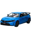 Метална количка Kinsmart - 2024 Honda Civic Type R, 1:36, синя
