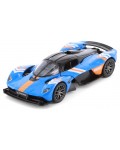 Метална количка Kinsmart - Aston Martin Valkyrie Livery Edition, 1:36, синя