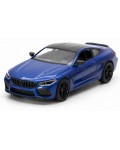 Метална количка Kinsmart - BMW Competition Coupe, 1:34, синя
