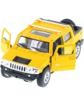 Метална количка Kinsmart - Hummer H2, 1:36, жълта