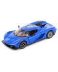Метална количка Kinsmart - Koenigsegg Jesko Absolut, 1:34, синя