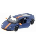 Метална количка Kinsmart - Lamborghini Huracan LP-610-4, 1:36, синя