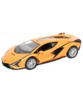 Метална количка Kinsmart - Lamborghini Sián FKP 37, 1:36, оранжева