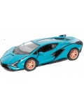 Метална количка Kinsmart - Lamborghini Sián FKP 37, 1:36, синя