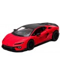 Метална количка Kinsmart - Lamborghini Temerario, 1:38, червена