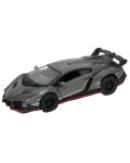 Метална количка Kinsmart - Lamborghini Veneno, 1:36, графит