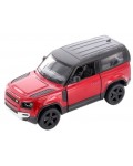 Метална количка Kinsmart - Land Rover Defender 90, 1:36, бордо