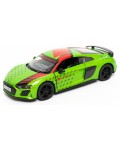 Метална количка Kinsmart Livery Edition - 2020 Audi R8 Coupe, 1:36, зелена