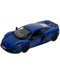 Метална количка Kinsmart - McLaren 675LT, 1:36, синя