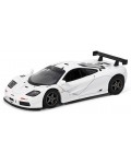 Метална количка Kinsmart - McLaren F1 GTR, 1:34, бяла