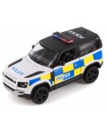 Метална количка Kinsmart Police Edition - Land Rover Defender 90, 1:36
