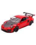 Метална количка Kinsmart - Porsche 911 GT2 RS, 1:36, червено-черна