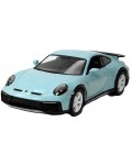 Метална количка Kinsmart - Porsche 911 GT2 RS, 1:36, светлосиня