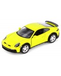 Метална количка Kinsmart - Porsche 911 GT2 RS, 1:36, жълта