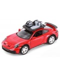 Метална количка Kinsmart - Porsche 911 GT2 RS, с багажник, 1:36, червена