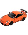 Метална количка Kinsmart - Porsche 911 GT3 RS 2010, 1:36, оранжева