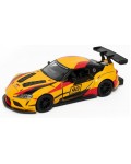 Метална количка Kinsmart - Toyota GR Supra Racing Concept, #90, 1:36, жълта