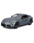 Метална количка Maisto Special Edition - Toyota Supra GR, 1:24, сива