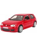 Метална количка Maisto Special Edition - Volkswagen Golf R32, 1:24, червена