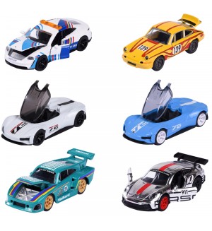 Метална количка Majorette - Porsche Motorsport Deluxe, асортимент
