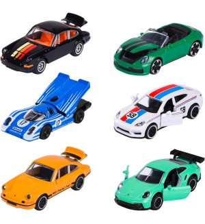 Метална количка Majorette - Porsche Motorsport Premium, асортимент