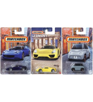Метална количка Matchbox - Best of Europe, асортимент