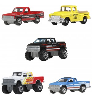 Метална количка Matchbox - Exclusive Themed, 1:64, асортимент