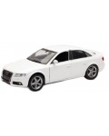 Метална количка Newray - Audi A4, бяла, 1:24