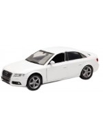 Метална количка Newray - Audi A4, бяла, 1:24