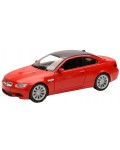 Метална количка Newray - BMW 3 Coupe, червена, 1:24