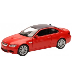 Метална количка Newray - BMW 3 Coupe, червена, 1:24