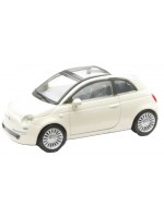 Метална количка Newray - FIAT 500, бяла, 1:43