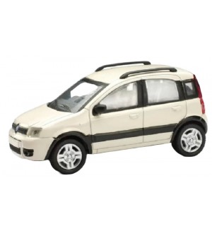Метална количка Newray - Fiat Panda 4х4, бяла, 1:43