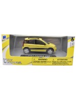 Метална количка Newray - Fiat Panda 4х4, жълт, 1:43