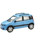 Метална количка Newray - Fiat Panda 4X4, синя, 1:43