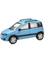 Метална количка Newray - Fiat Panda 4X4, синя, 1:43