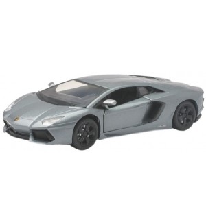 Метален автомобил Newray - Lamborghini Aventador, сив, 1:24